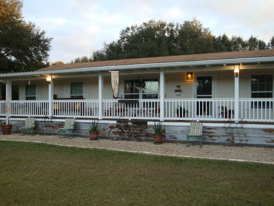 Double Wide Mobile Home Front Porches