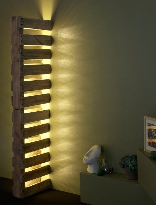pallet wall light project