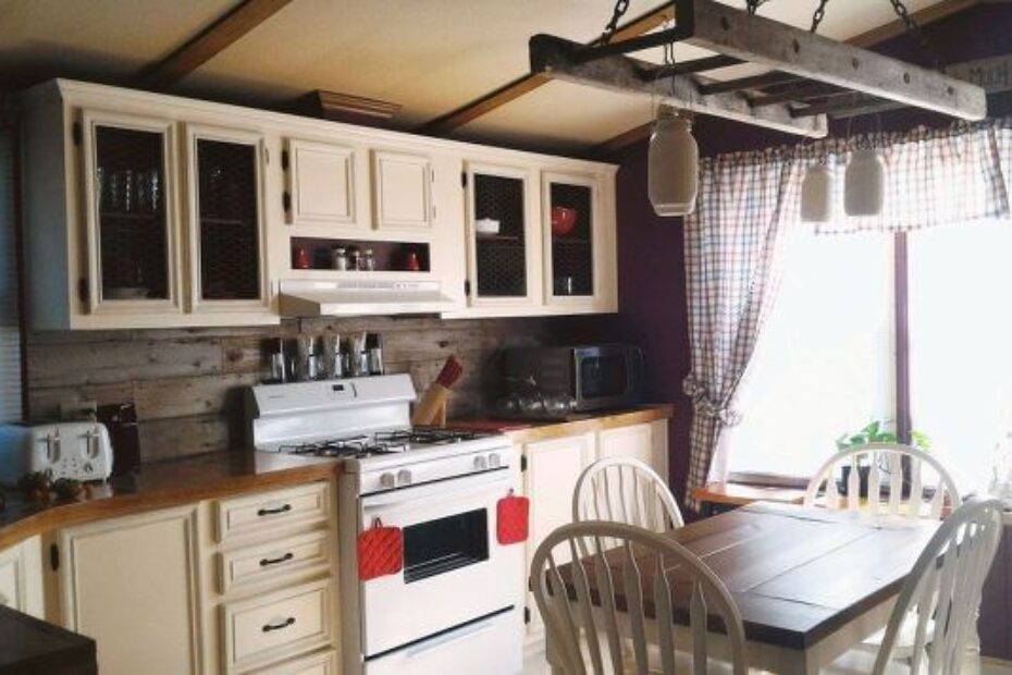 mobile home gets rustic farmhouse kitchen makeover 1 930x620 c