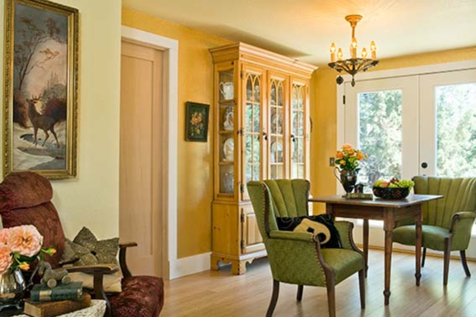 interior designer's manufactured home remodel - dining area after