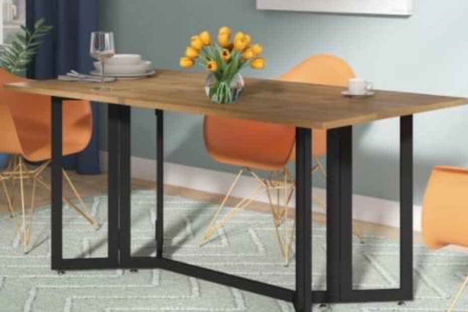 smart multi-function furniture that's perfect for a small mobile home-dining room table