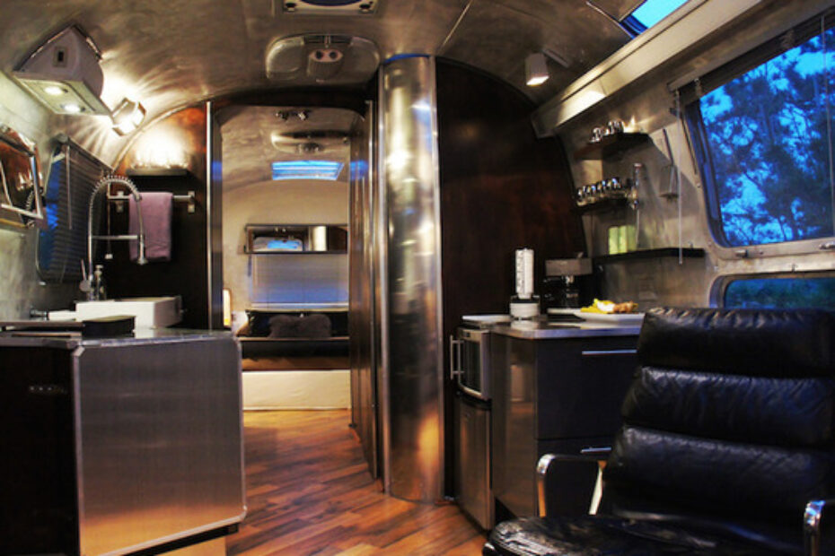 vintage airstream remodel-interior