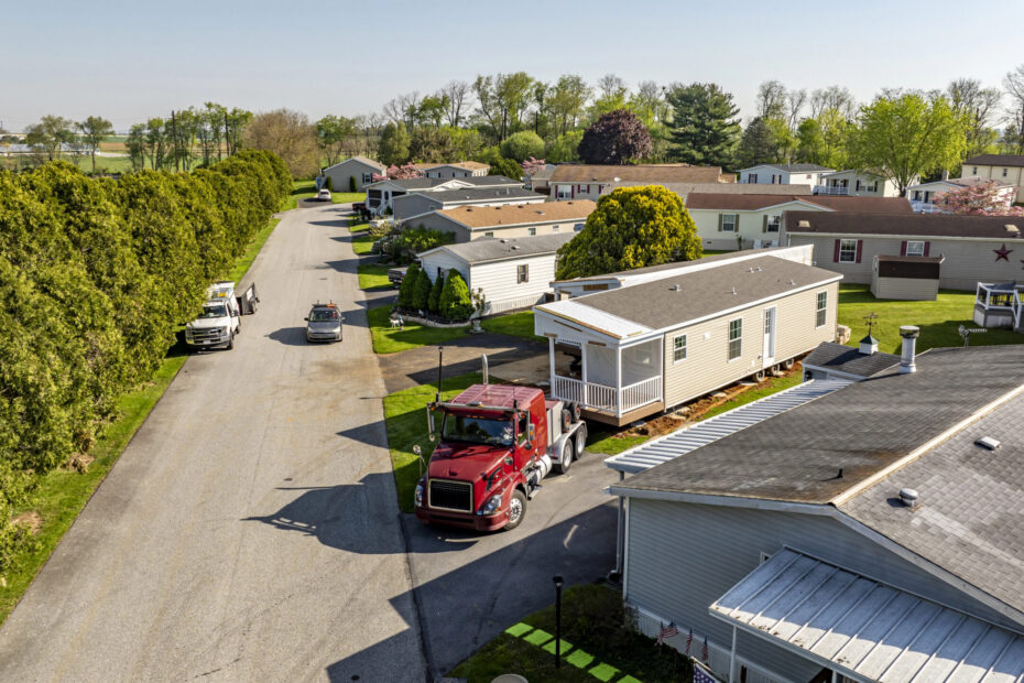 installing new manufactured home in park