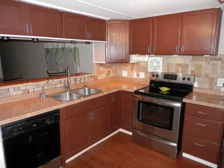 mobile home kitchen remodel before