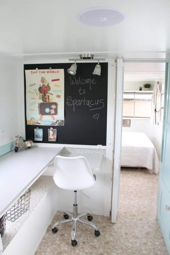 1955 Spartan Royal Mansion Desk Area