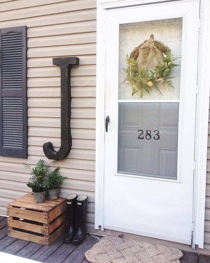 Clayton Double Wide Gets Farmhouse Makeover Front Doorh