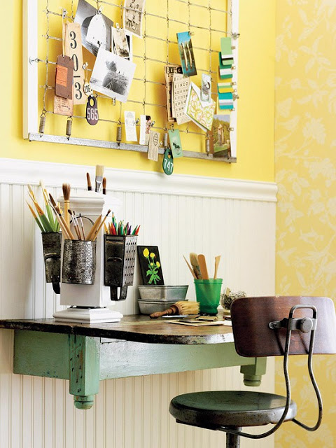 19 Great Home Office Ideas for Small Mobile Homes -  primitive country 