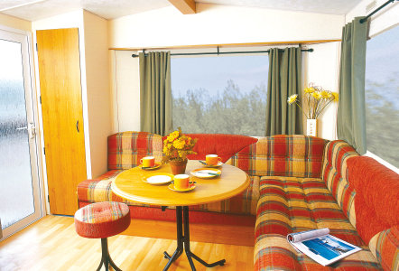 interior of french caravan