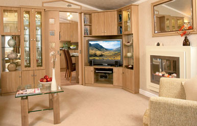 interior of european mobile homes