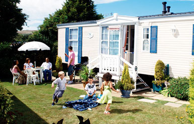 exterior of european mobile homes