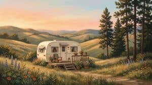 old camper image by notion ai