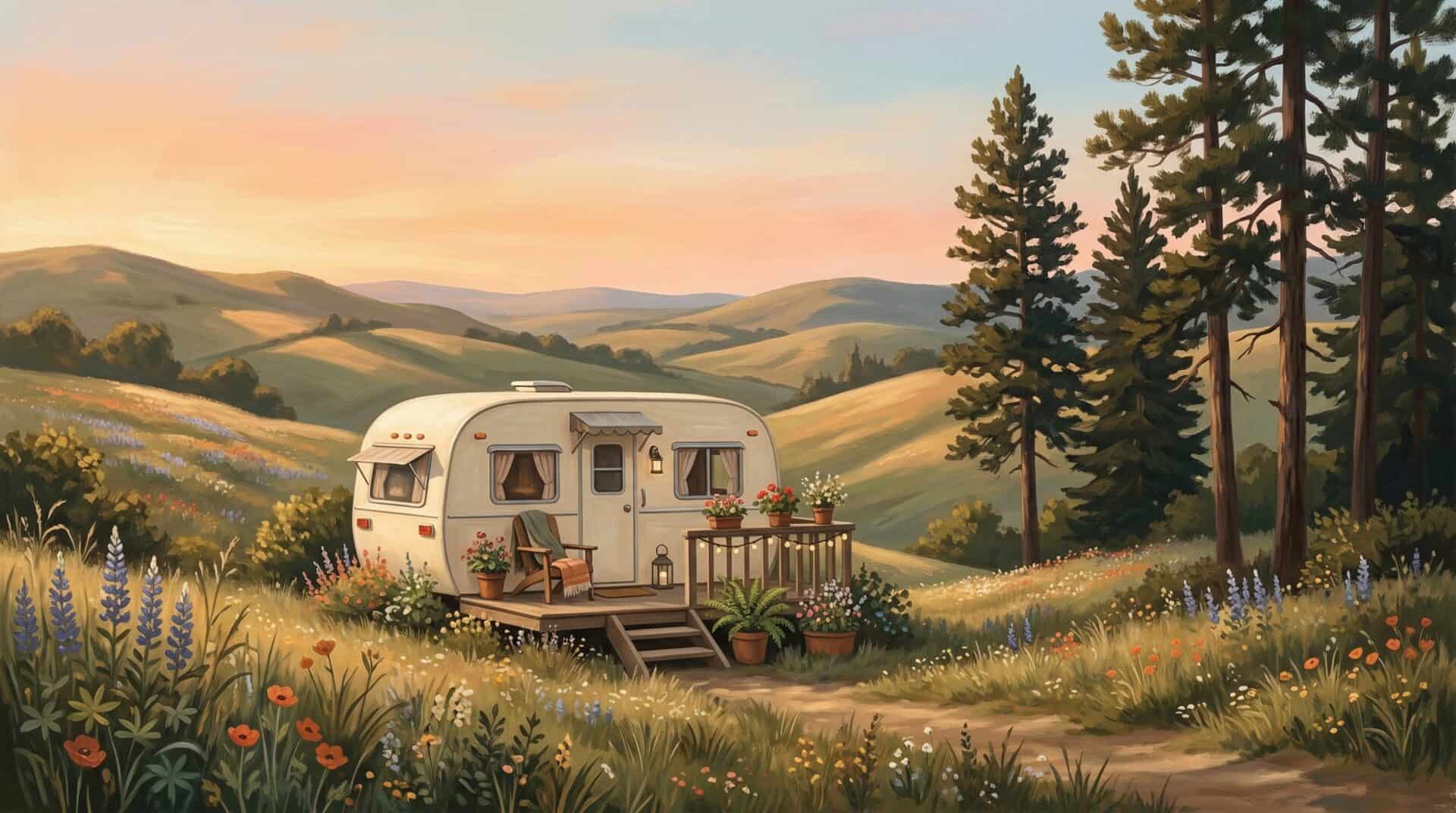 old camper image by notion ai