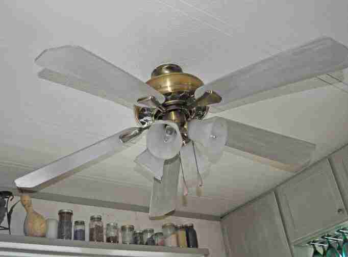 Ceiling Fan Face Lift - updating a ceiling fan on a budget - After