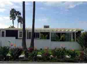 Exterior of remodeled manufactured home in Newport Beach CA