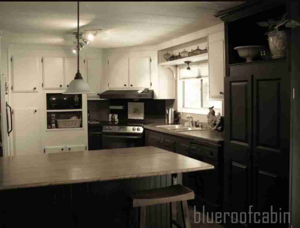 Beautiful Budget Kitchen Makeover In A Mobile Home