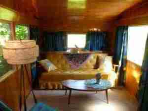 Vintage Mobile Homes and Campers - 1953 Silver Star - restored interior - living room 5