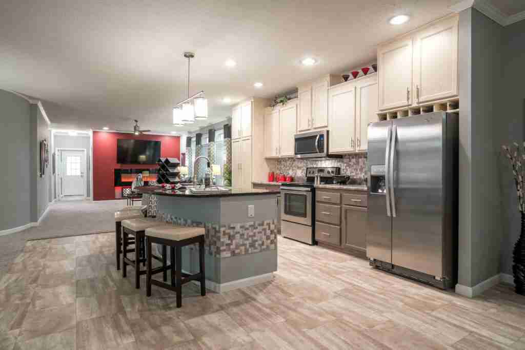 Adventure home grey kitchen | mobile home living