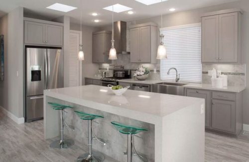 Best new manufactured home design kitchen island 500x325 1