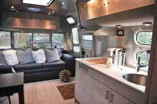 Contemporary Kitchen In An Airstream