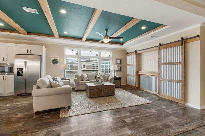 Custom luxury features flooring | mobile home living