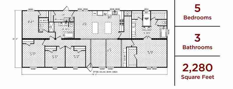 double wide design manchester 5 bedroom floor plan 1