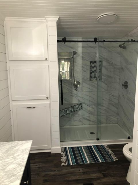 Double Wide Shower Finished