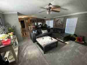 Florida Single Wide Living Room After