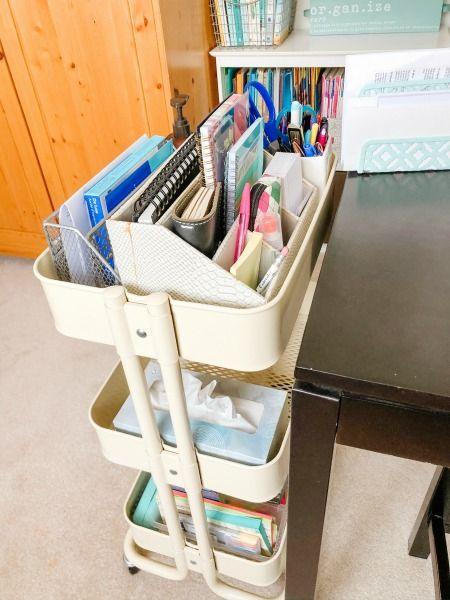 Home office rolling cart | mobile home living