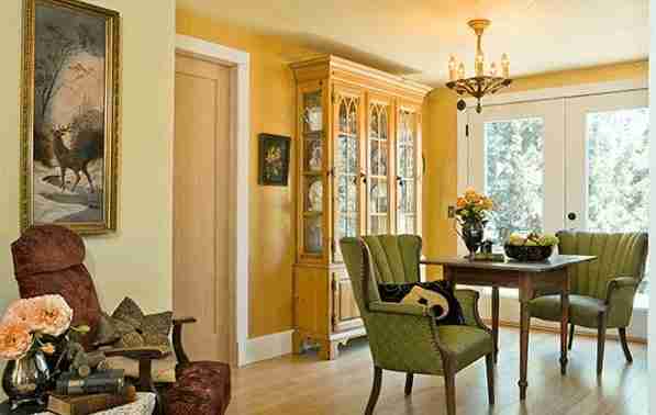 interior designer's manufactured home remodel - dining area after