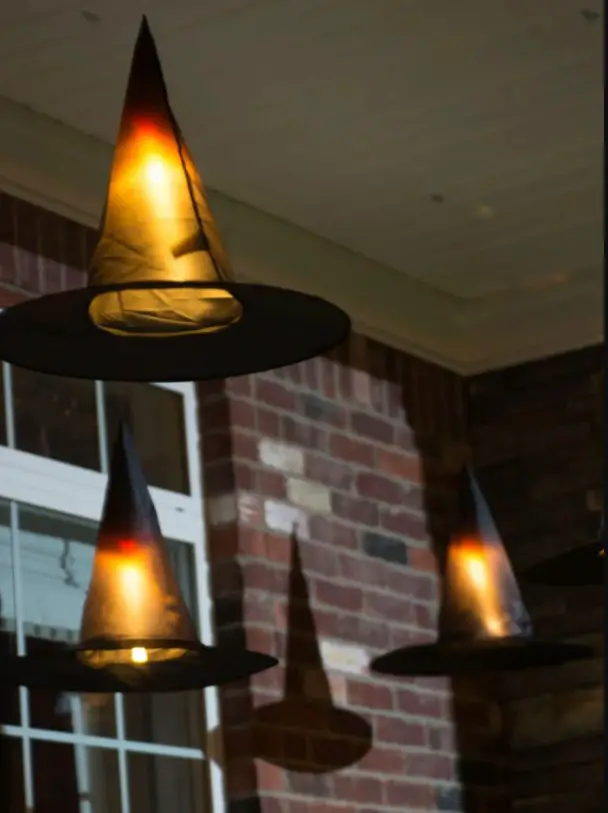 Lighted witch hats