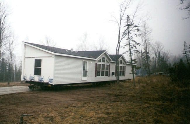 Manufactured home site-prep and installation - double wide - knudsenlandscapingandexcavating