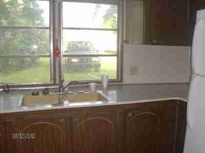 mobile home living headquarters kitchen counter before makeover