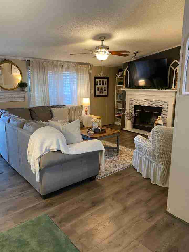 Mobile home remodeling ideas tammie fireplace