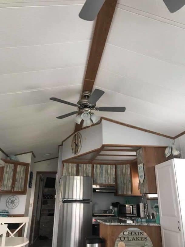 Painting A Mobile Home Ceiling Finished Results Dodi Dolendi Mobile
