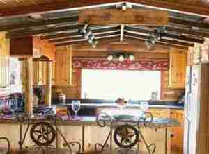 rustic cabin mobile home kitchen makeover