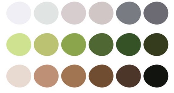 scandinavian home design color palette