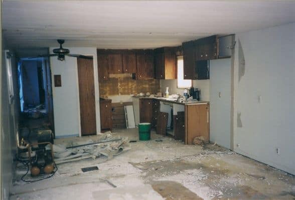 single wide before extreme-manufactured-home-kitchen-remodel