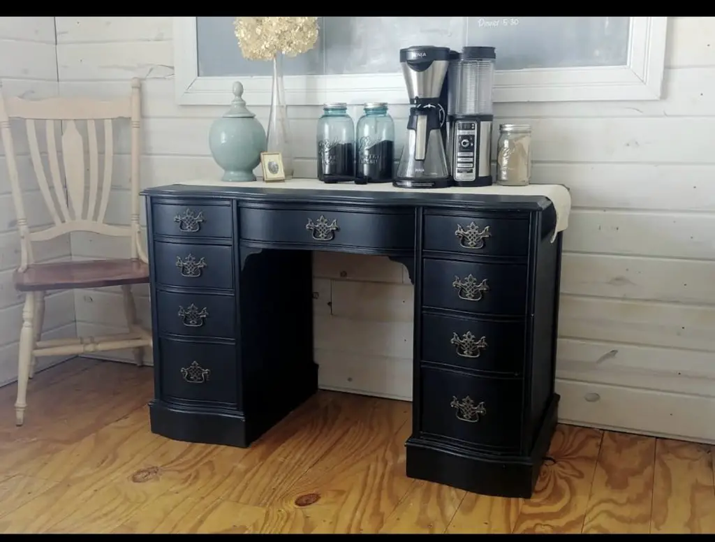 Transformed single wide coffee desk