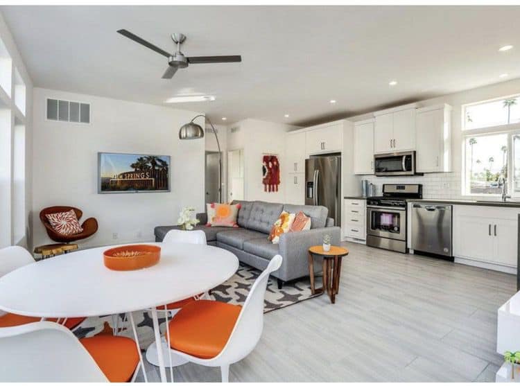 2019 Mid Mod Palm Springs - dining room and kitchen