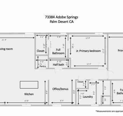 1973 double wide floor plan