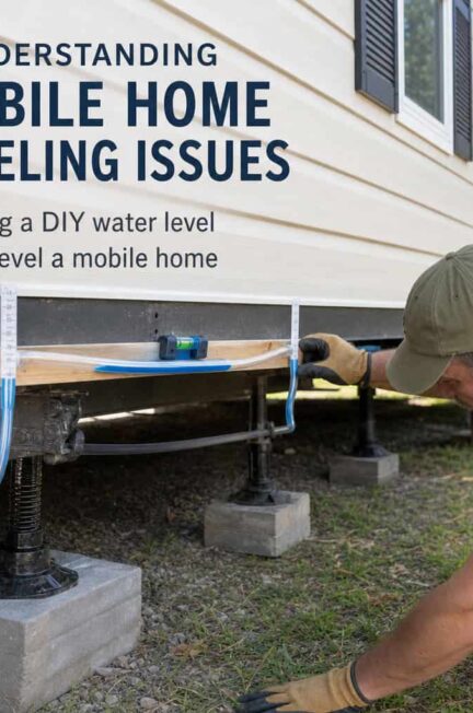releveling a mobile home