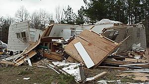 Home struck by F2 tornado