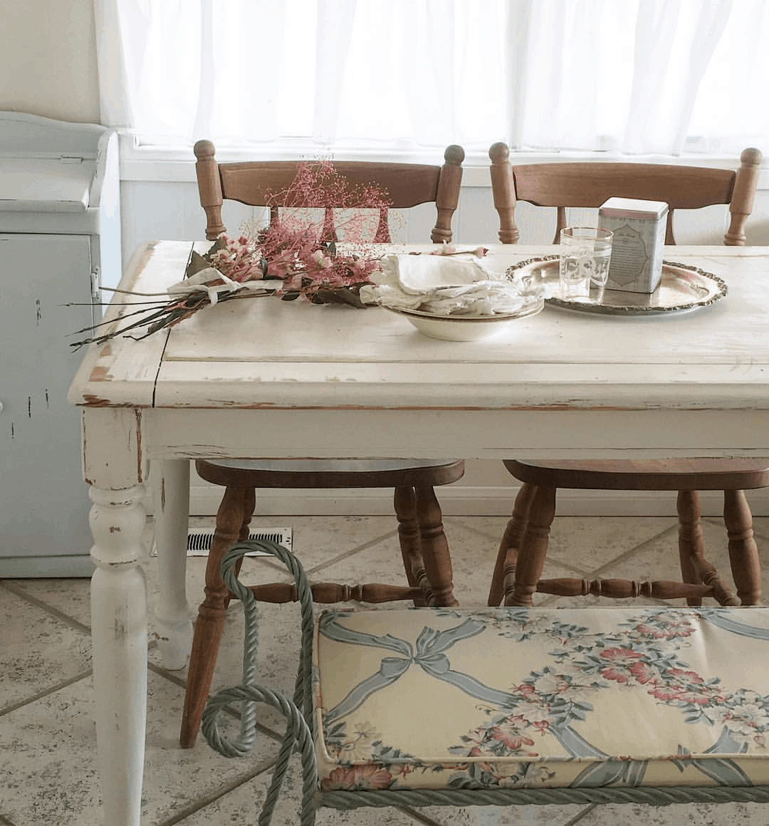 romantic shabby chic mobile home kitchen decor