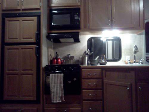5th Wheel Camper Makeover -Before Makeover -Kitchen