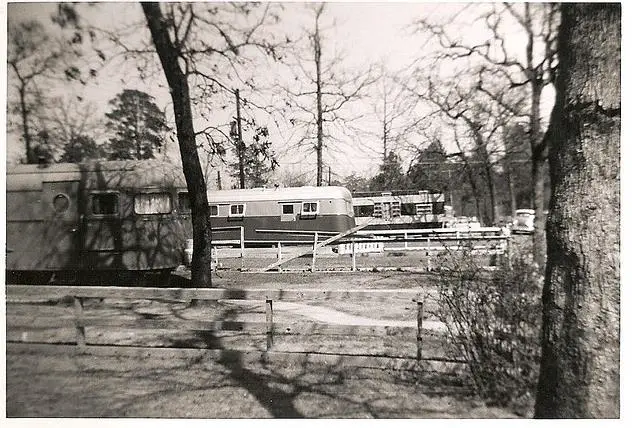 Vintage Trailer Parks and Campground Images-ATOMIC Hot Links Ft Benning GA 1953 or 55 trailer park