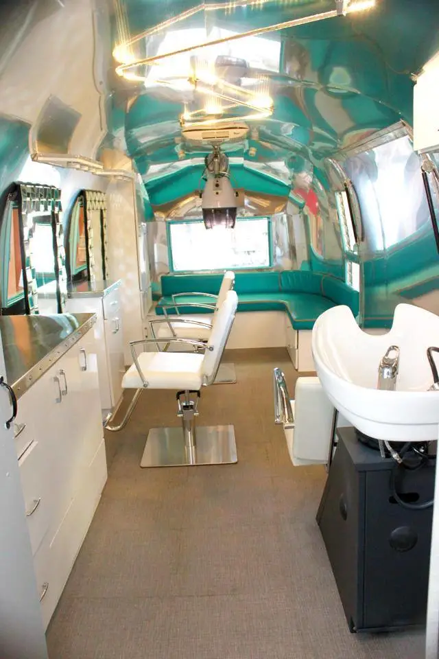 Airstream remodeled into a salon (1)