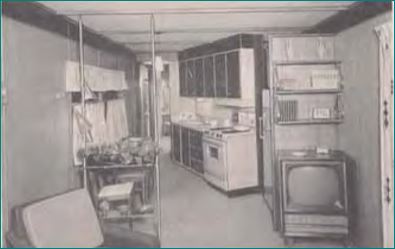 American Coach Slanted Kitchen of 1960