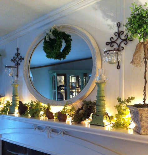 Teresa'S Spectacular Double Wide Kitchen Makeover Double wide kitchen makeover - mantle makeover