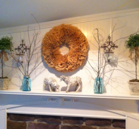 Teresa'S Spectacular Double Wide Kitchen Makeover Double wide kitchen makeover - dining room mantle makeover