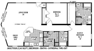 Brookstone double wide - skyline homes - floor plans